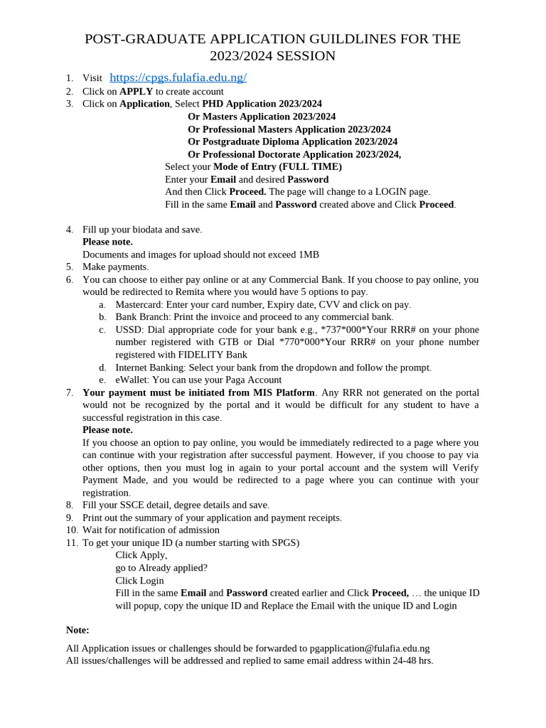 PG Application 2023 - 1701532247732 | PDF