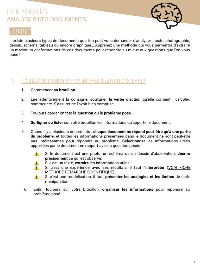 Méthode d'analyse de documents scientifiques | PDF | Méthode scientifique