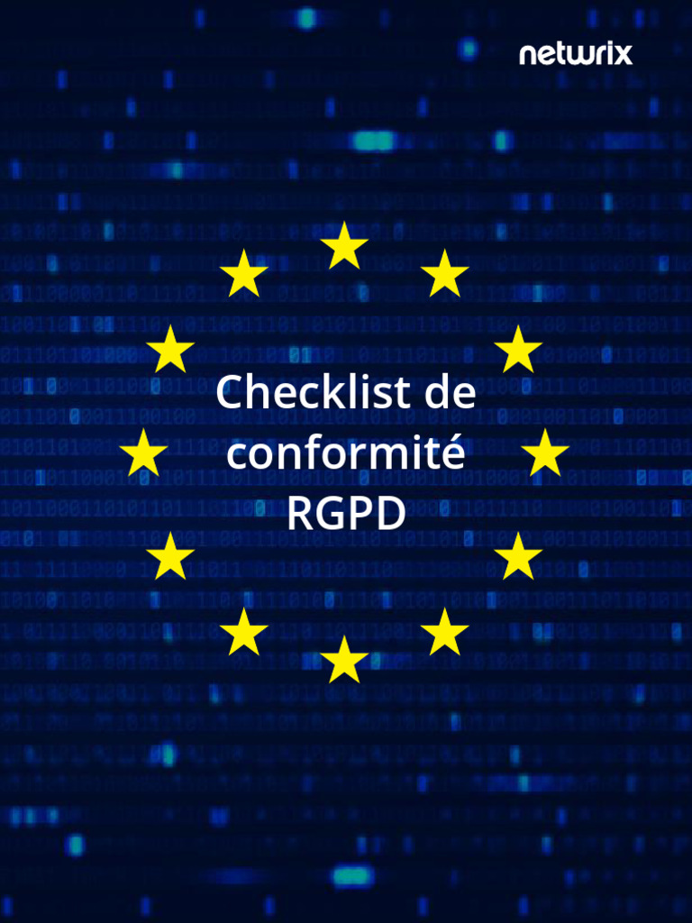 Checklist de conformité RGPD concise | PDF | Vie privée et informatique ...