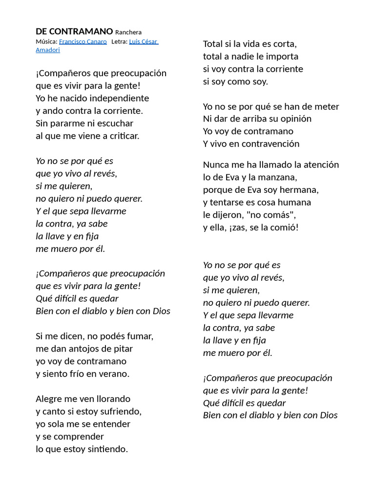 Letra de 