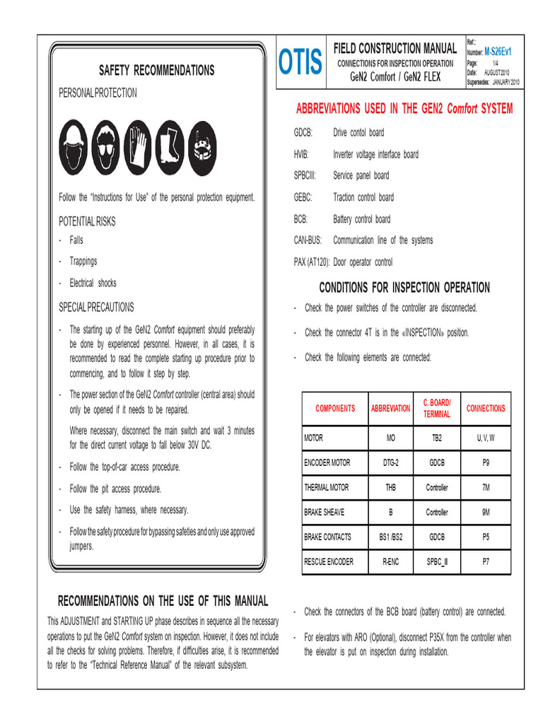 GeN2 Comfort Inspection Operation Manual | PDF | Direct Current ...