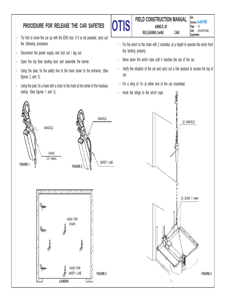 GeN2 Comfort Car Release Procedure | PDF | Manufactured Goods