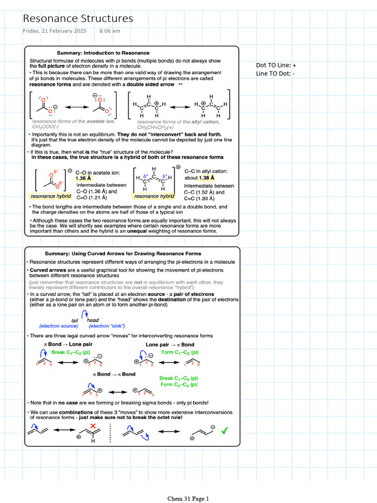 Understanding Resonance Structures | PDF