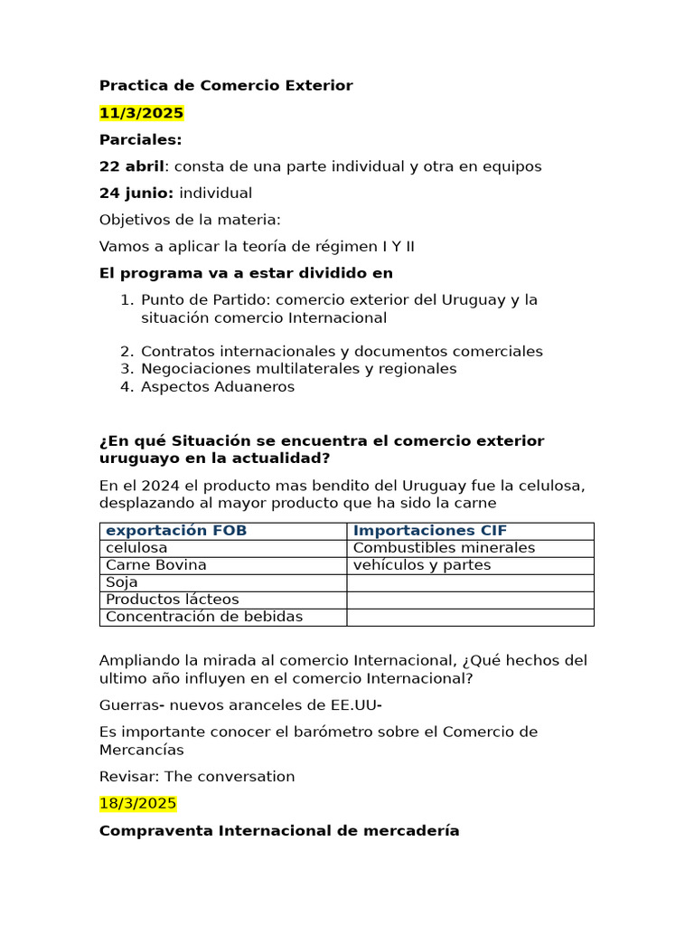 Comercio Exterior: Prácticas y Contratos | PDF | El comercio ...