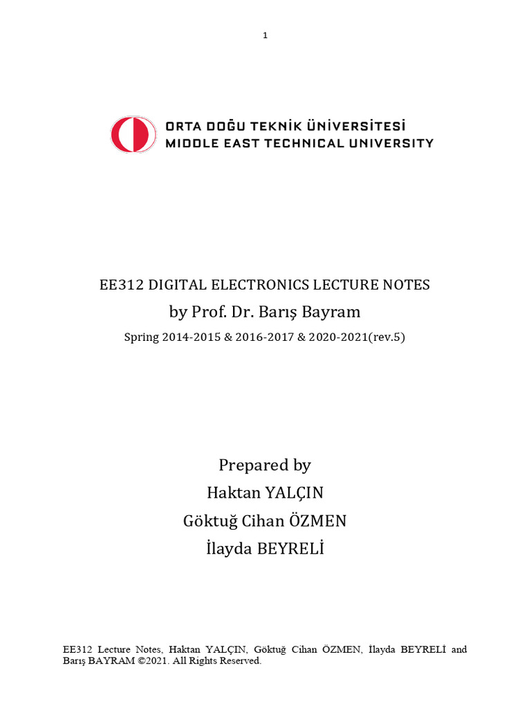 Digital Lecture Notes | PDF | Bipolar Junction Transistor | Cmos