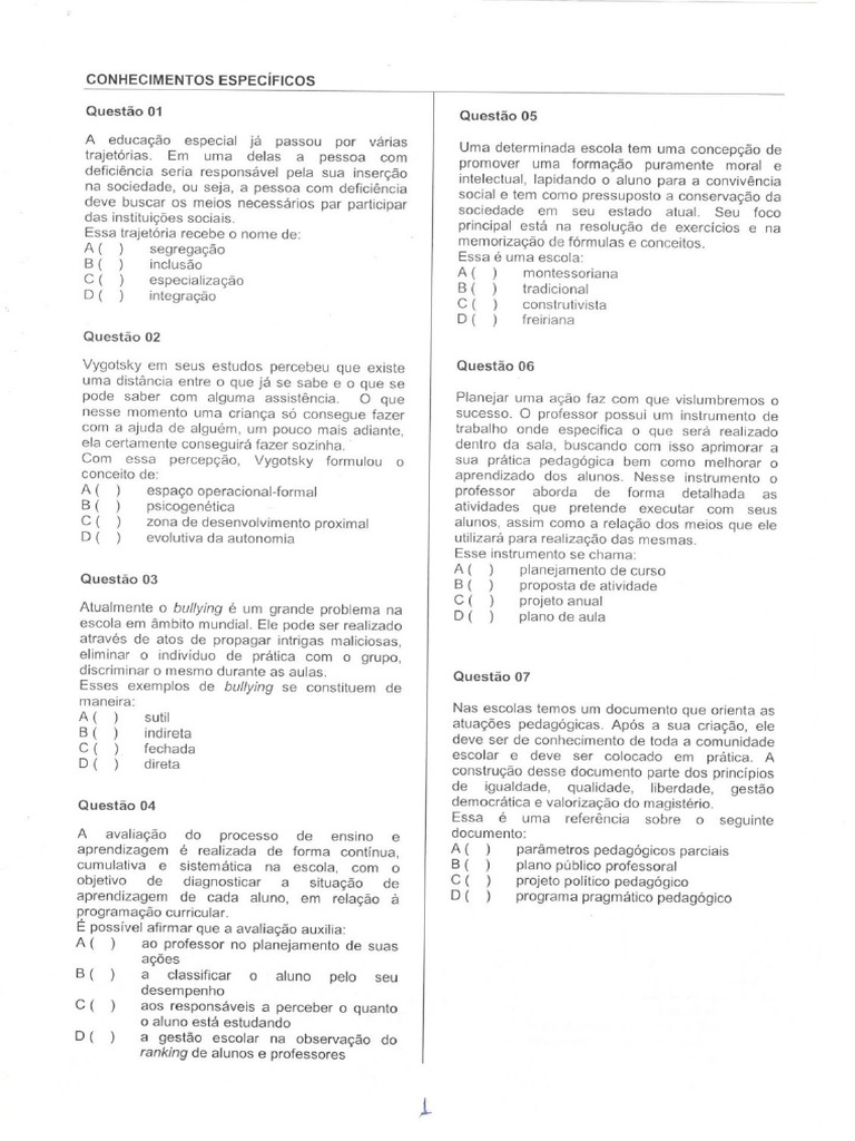 Provas Anteriores IBAM | PDF