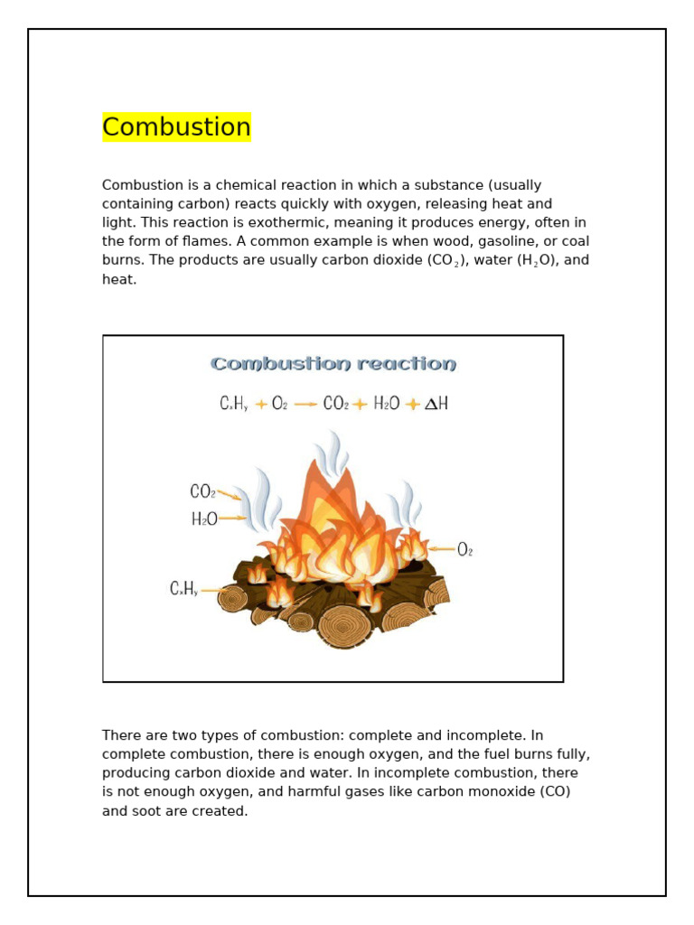 Combustión: Energía, Riesgos y Desafíos | PDF | Combustión | Hogar