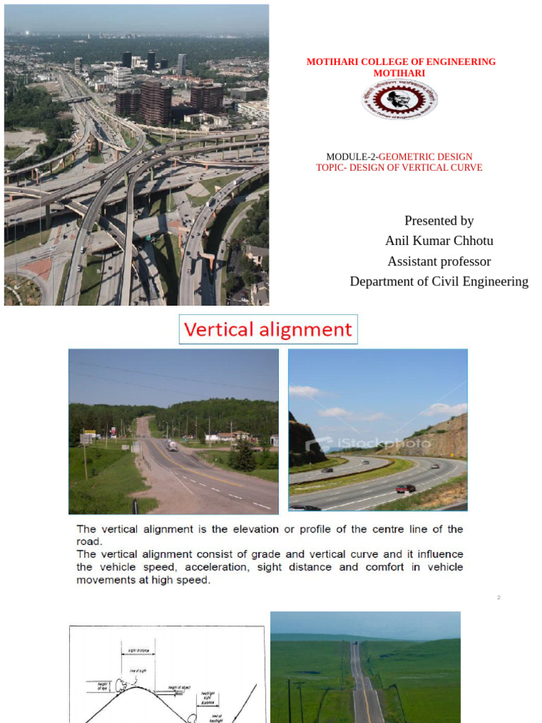 Vertical Curve Design in Civil Engineering | PDF