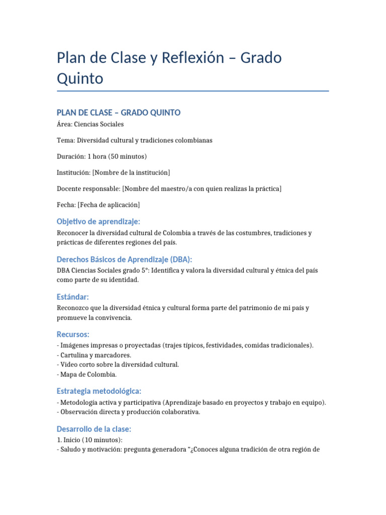 Plan Derto | PDF | Maestros | Colombia