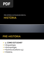 AULA 1 - PRÉ-HISTORIA E ANTIGUIDADE ORIENTAL