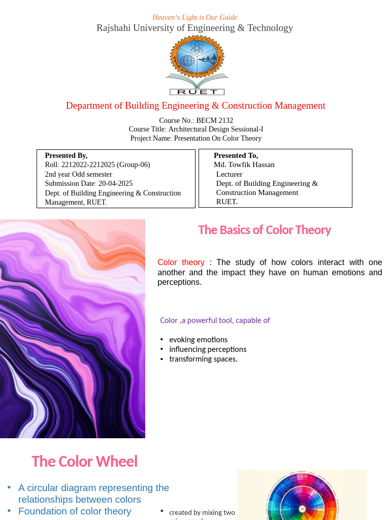 Color Theory in Architectural Design | PDF | Color | Image Processing