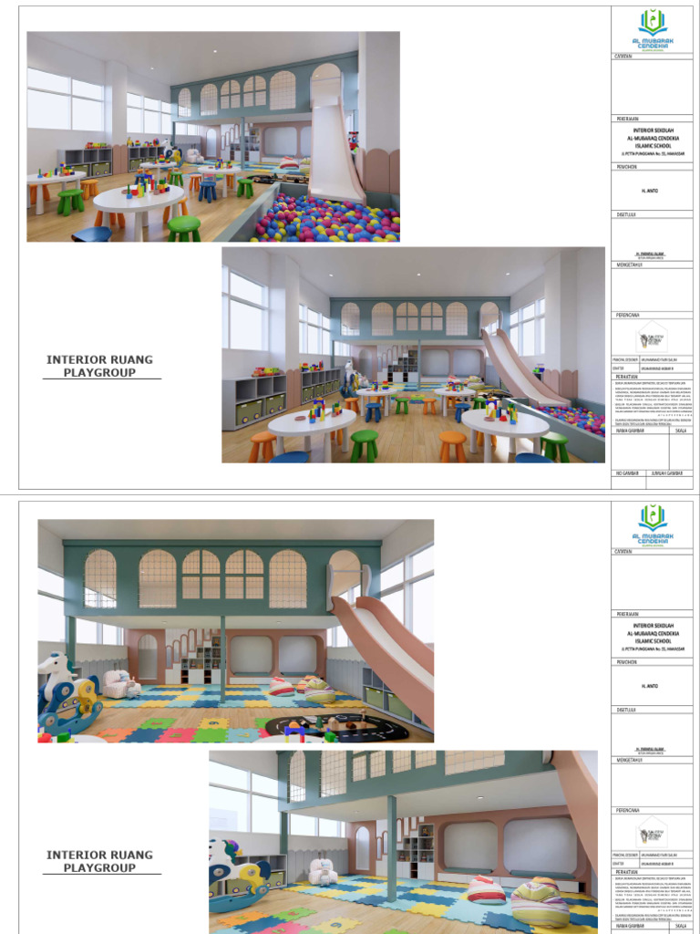 Rencana Anggaran Interior Playgroup | PDF