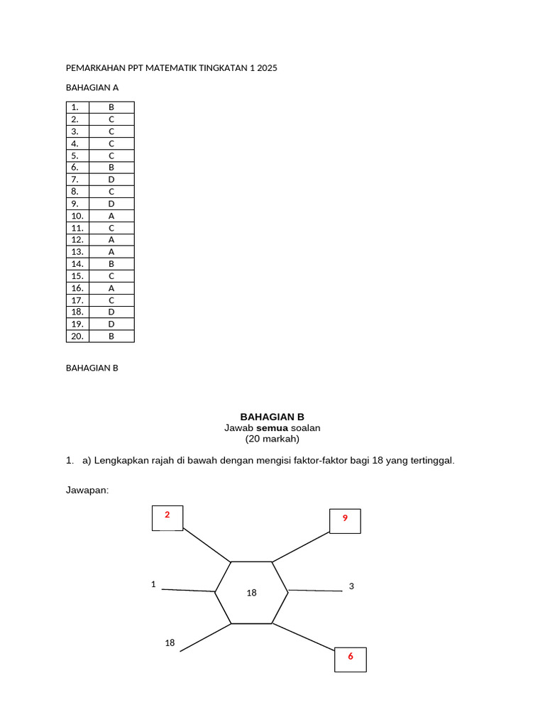 Jawapan PPT Math f1 | PDF