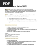 Essential MUN Terminology Guide | PDF | Committee | Government