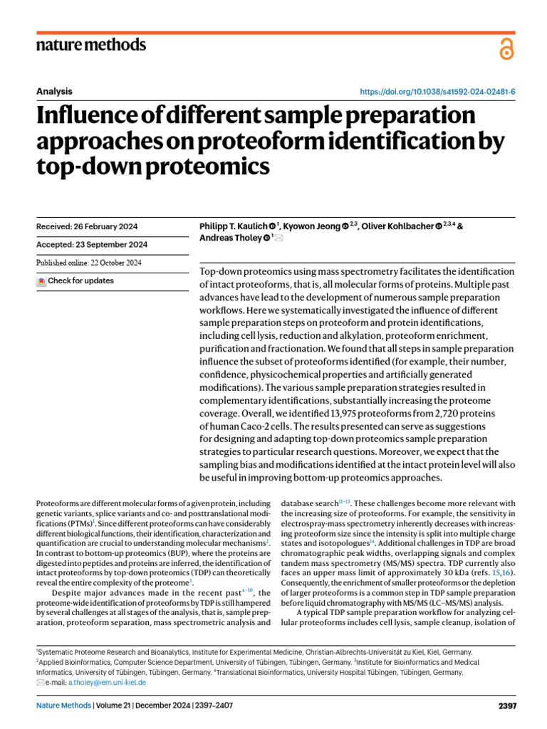 2024-Top DPWWN Proteomic | PDF | Proteomics | Proteins