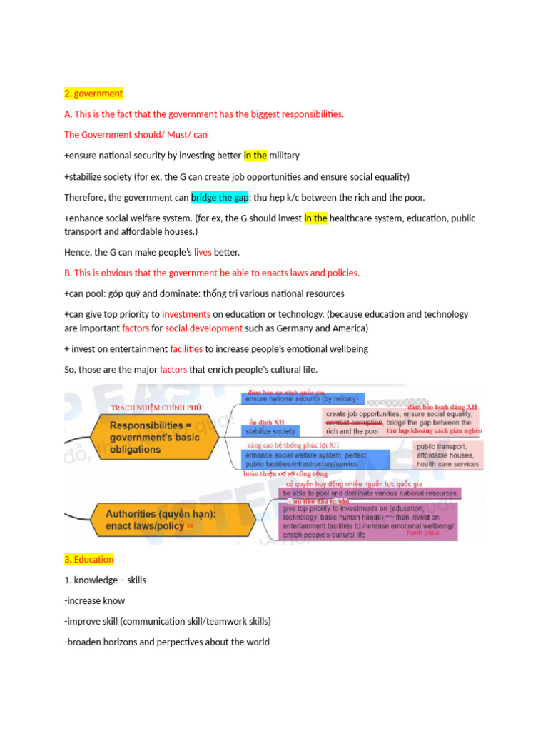 Government's Role in Society and Education | PDF | Public Transport ...