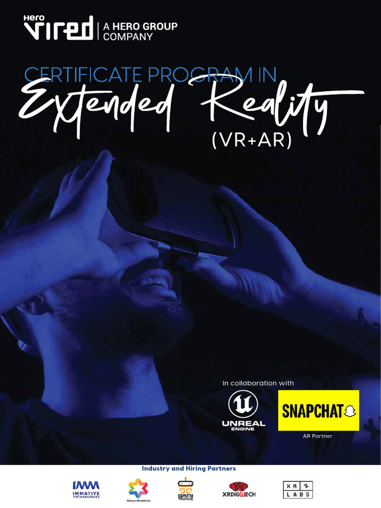 Extended Reality Certificate Program | PDF | Augmented Reality ...