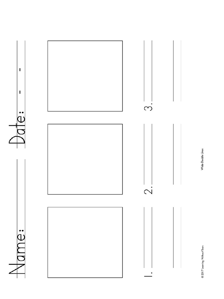 Wide Double Line - KG and 1st | PDF