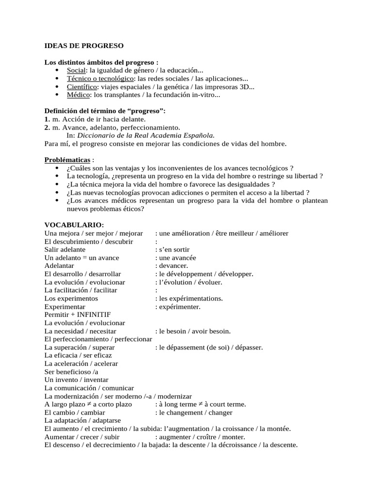Ideas para el Progreso Social y Tecnológico | PDF | Medios de ...