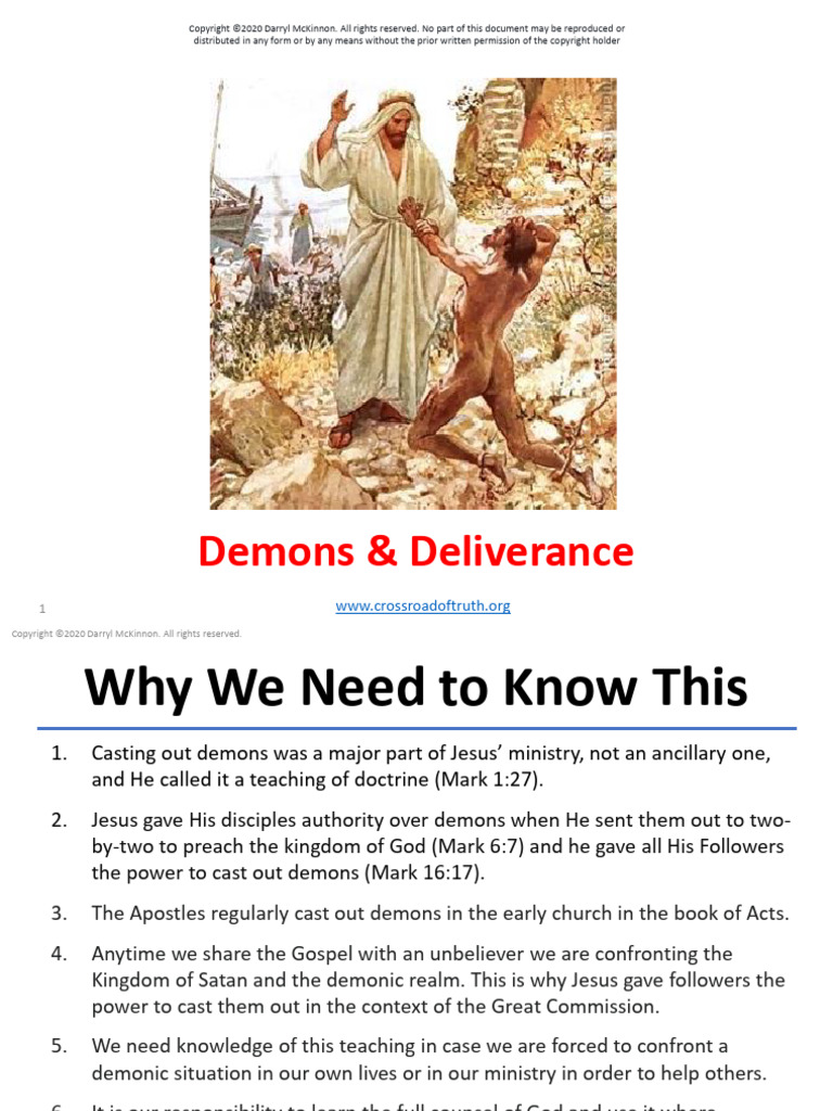 9.+Spiritual+Warfare+ +Demons+&+Deliverance | PDF | Deliverance ...