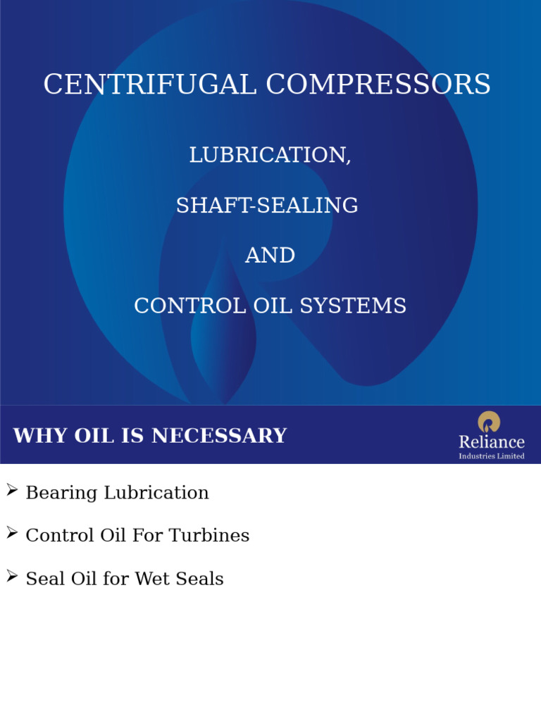 Compressor Lube Oil System Overview | PDF | Pump | Lubricant