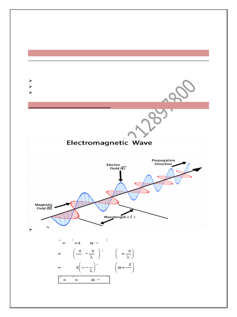 Chapter (Electromagnetic Waves) | PDF | Electromagnetic Radiation ...