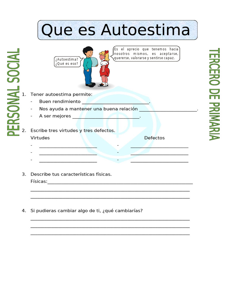Autoestima y autoconocimiento personal | PDF
