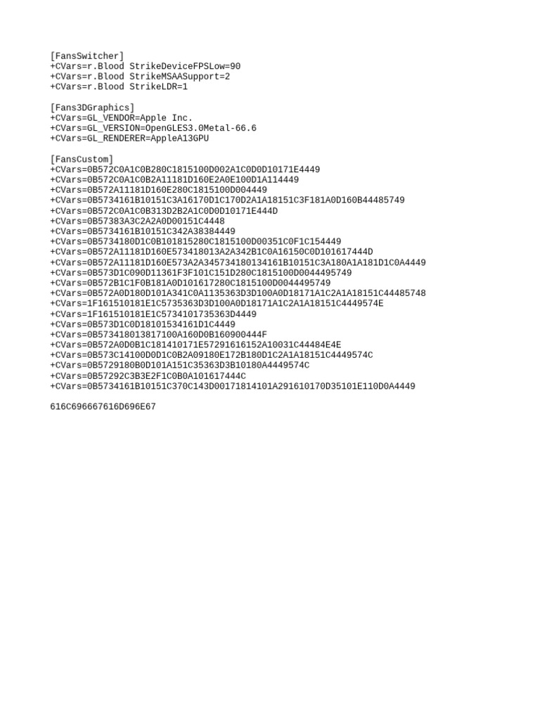 CVars Configuration for FansSwitcher | PDF