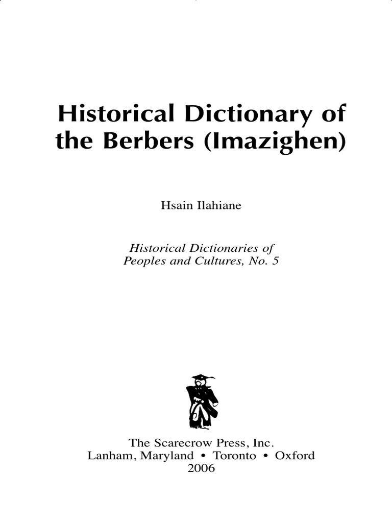 Historical Dictionary of The Berbers Ima | PDF | Berbers | North Africa