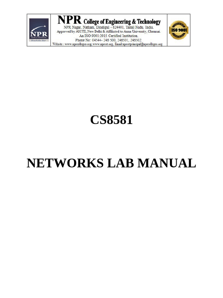 Networks Lab Manual: Command & Simulation Guide | PDF | Routing ...