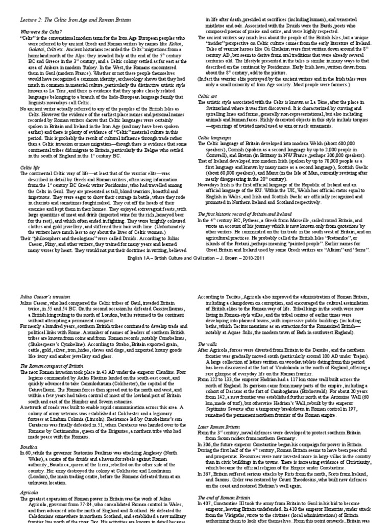 02 2011 - Iron Age and Roman | PDF | Celts | Ancient Europe