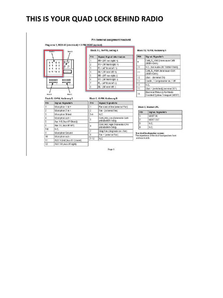 Radio Wiring | PDF