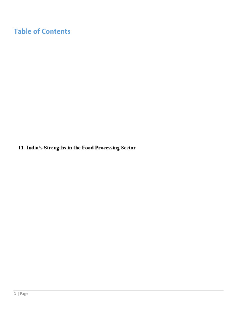 Overview of India's Food Processing Sector | PDF | Agriculture | Foods