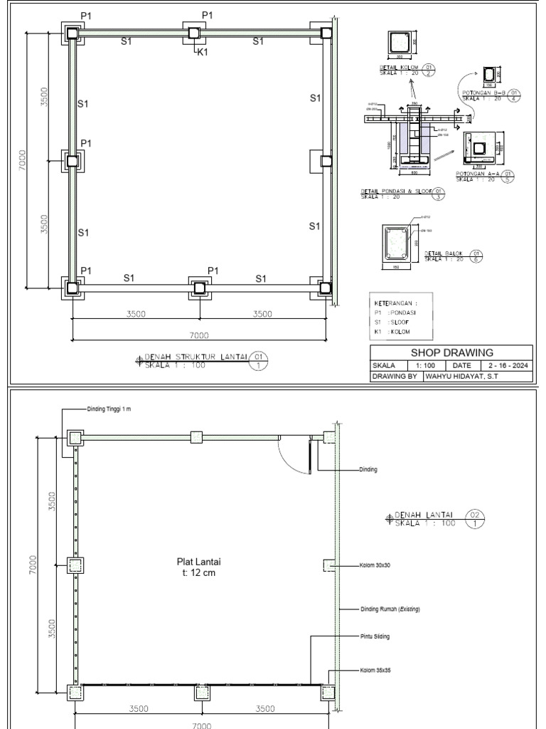 Gambar Kerja Garasi Rumah Pdf