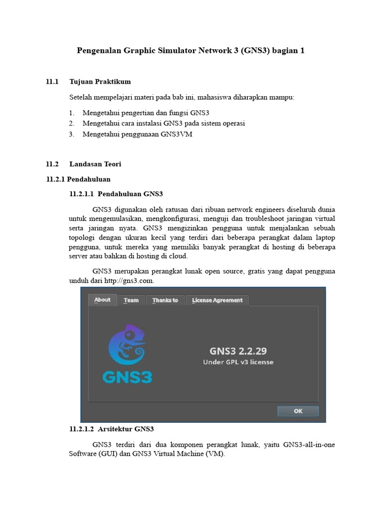 Pengenalan dan Instalasi GNS3 | PDF