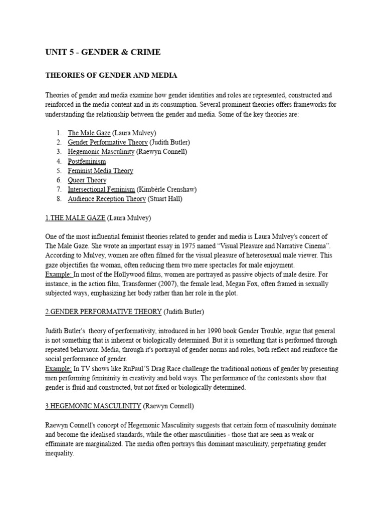 Connell's Hegemonic Masculinity in Media | PDF | Gender | Gender Studies