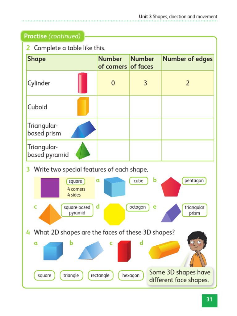 Shapes, Movement, and Features Guide | PDF