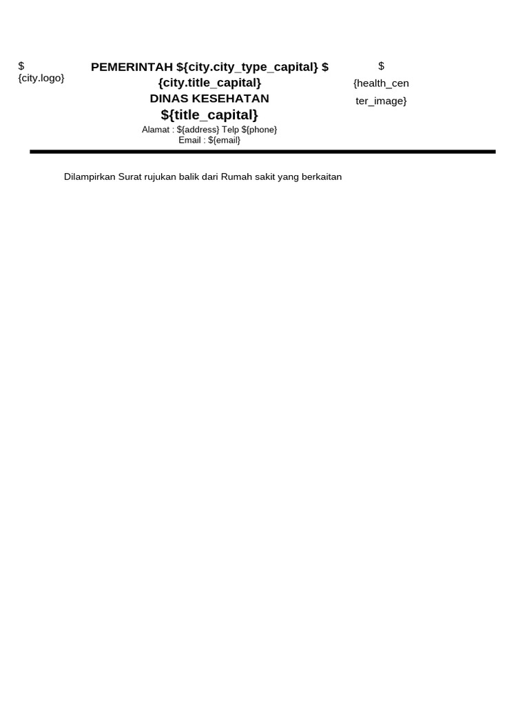 Contoh Surat Rujuk Balik Kesehatan | PDF