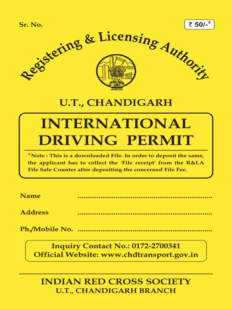 International Driving Permit Process in India | PDF | Driver's License ...