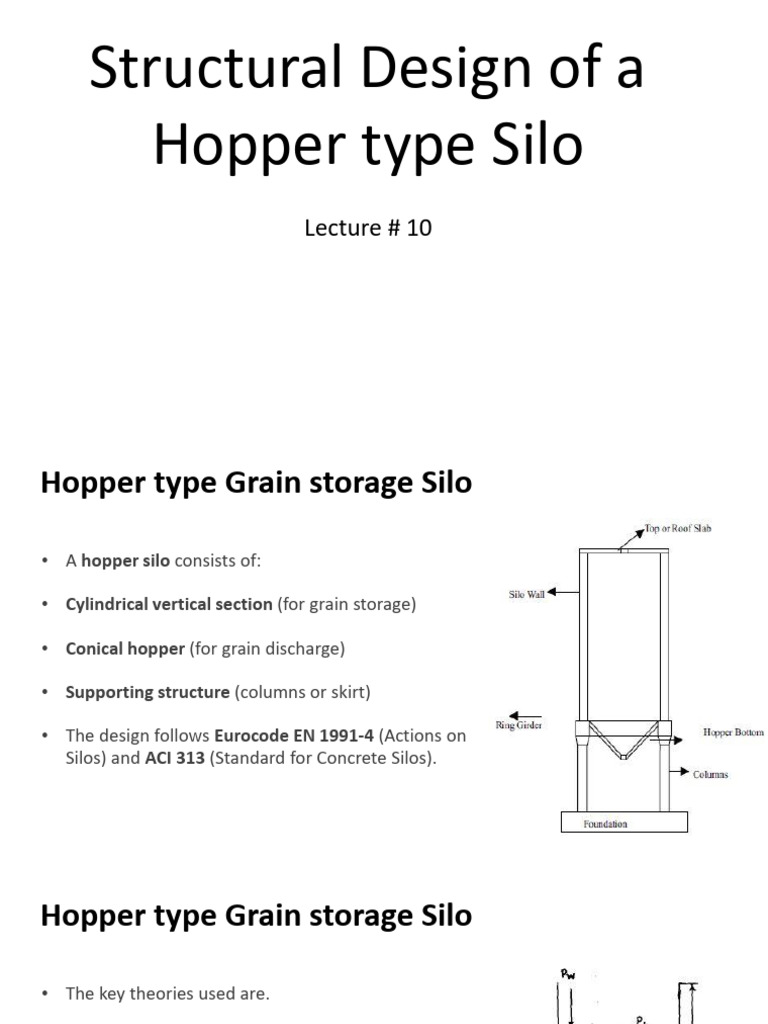 Hopper Silo Structural Design Guide | PDF | Strength Of Materials ...