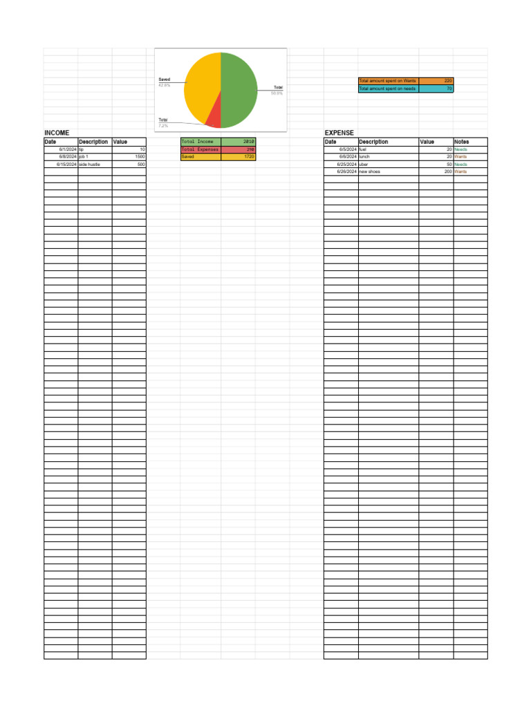 Simple Spending Tracker | PDF