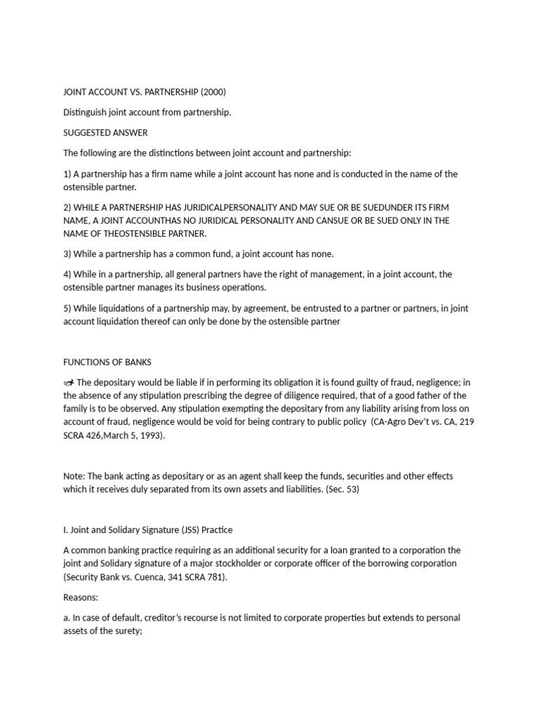 Comlaw1 Notes | PDF | Negotiable Instrument | Banks