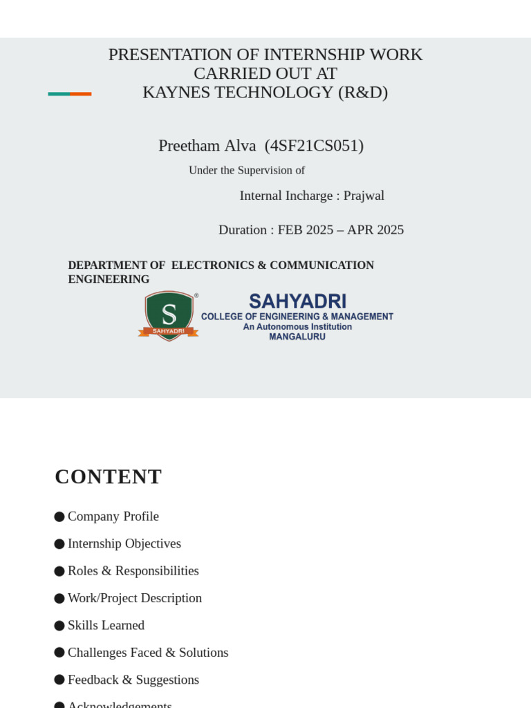 Internship Report: Embedded Systems & IoT | PDF | Internet Of Things ...