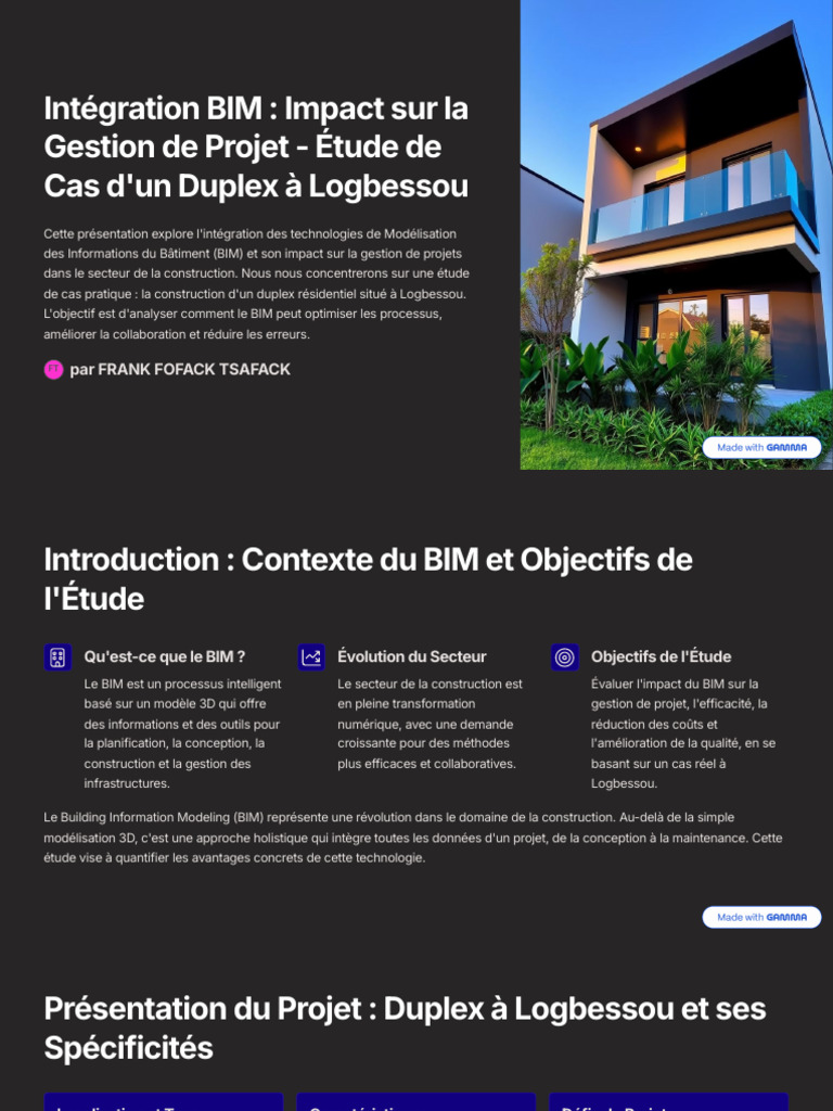 Impact du BIM sur la Gestion de Projet | PDF | Building information ...