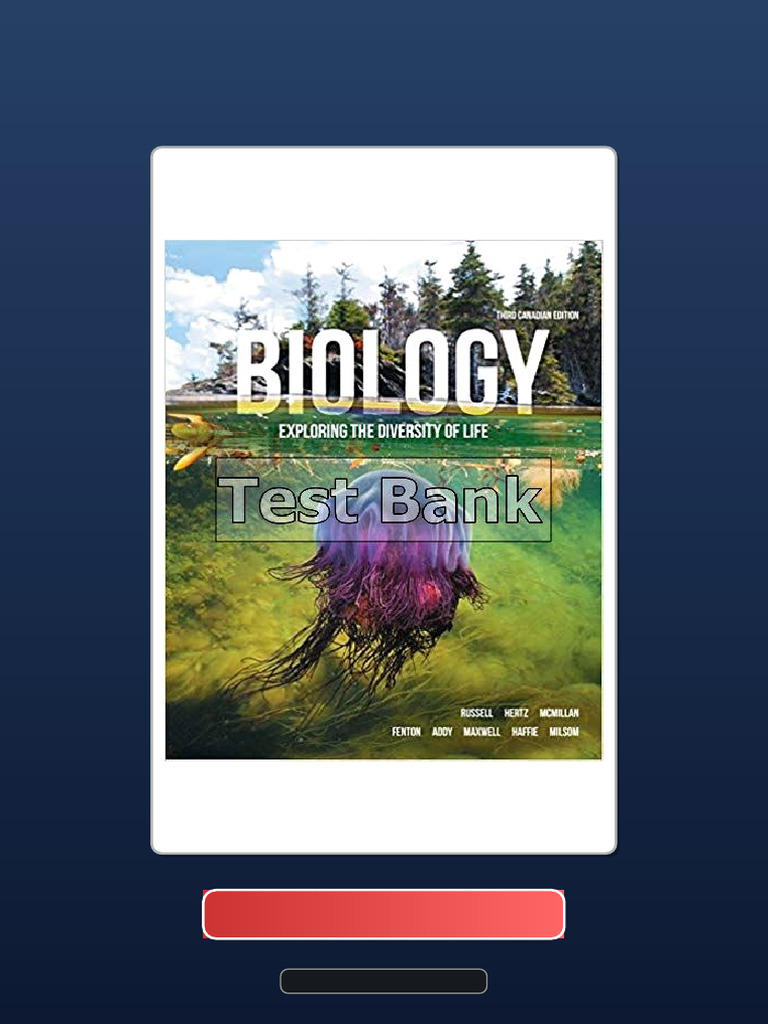 Get Test Bank For Biology Exploring The Diversity of Life Canadian 3rd ...