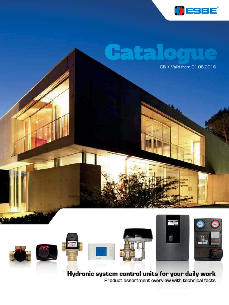ESBE Catalogue 2016 en VerA LowRes | PDF | Valve | Actuator