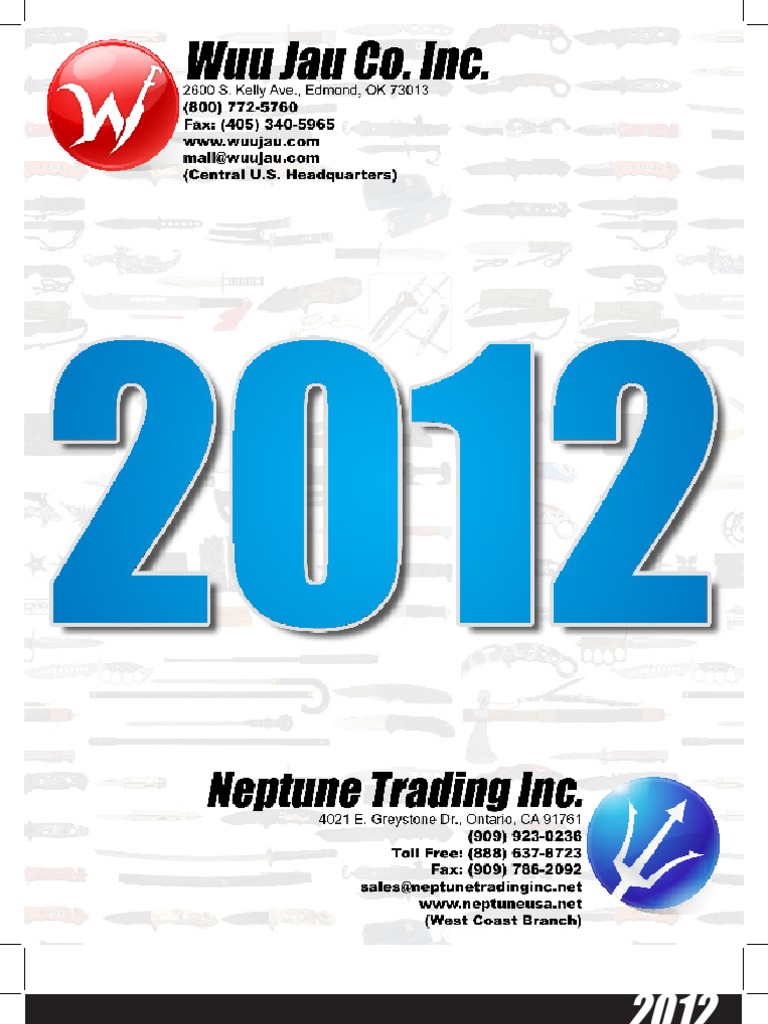 12 Wuu Jau Neptune Trading Catalog Knife Blade