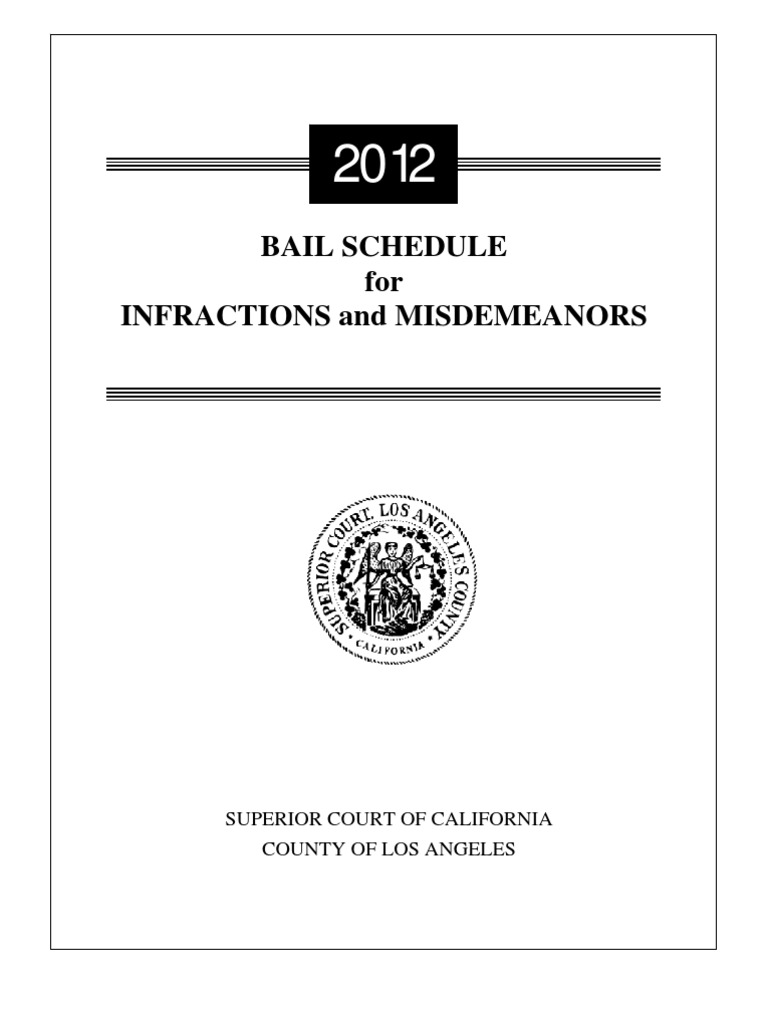 LA County Minimum Fees List PDF Hunting Battery (Crime)