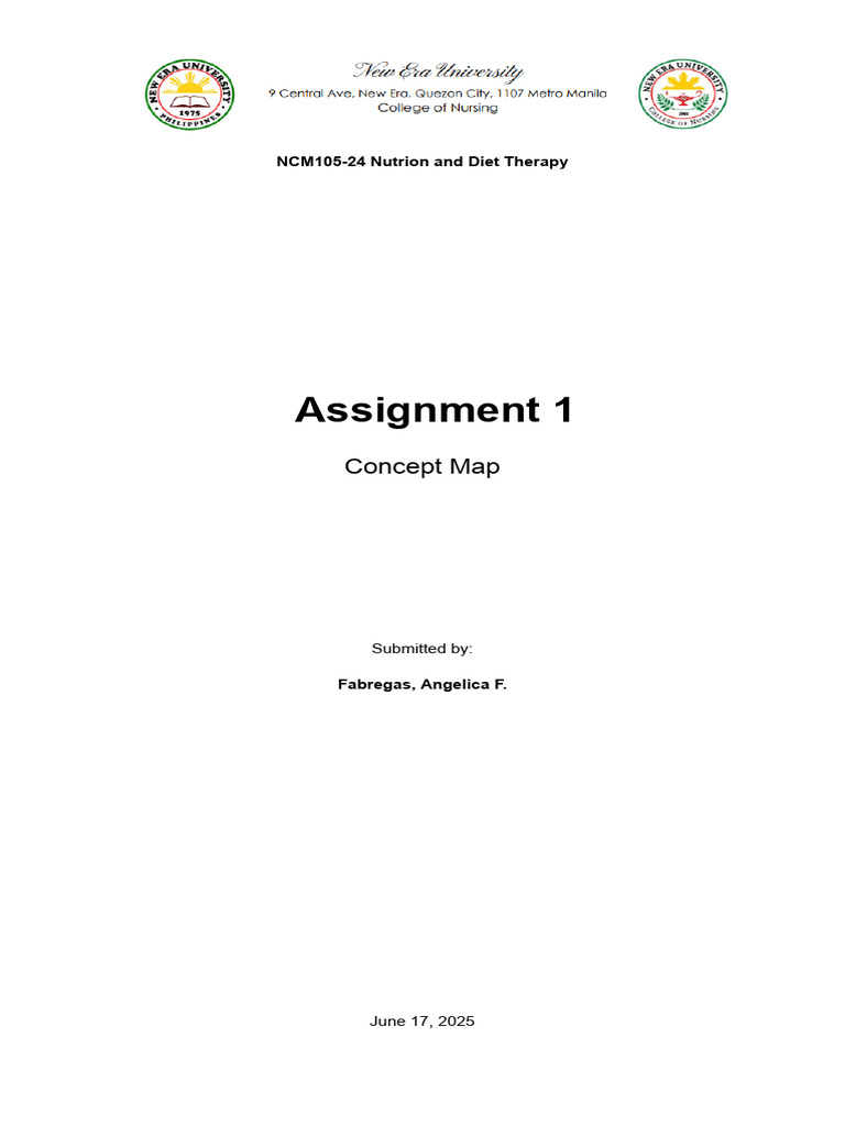 Assignment 1: Concept Map | PDF