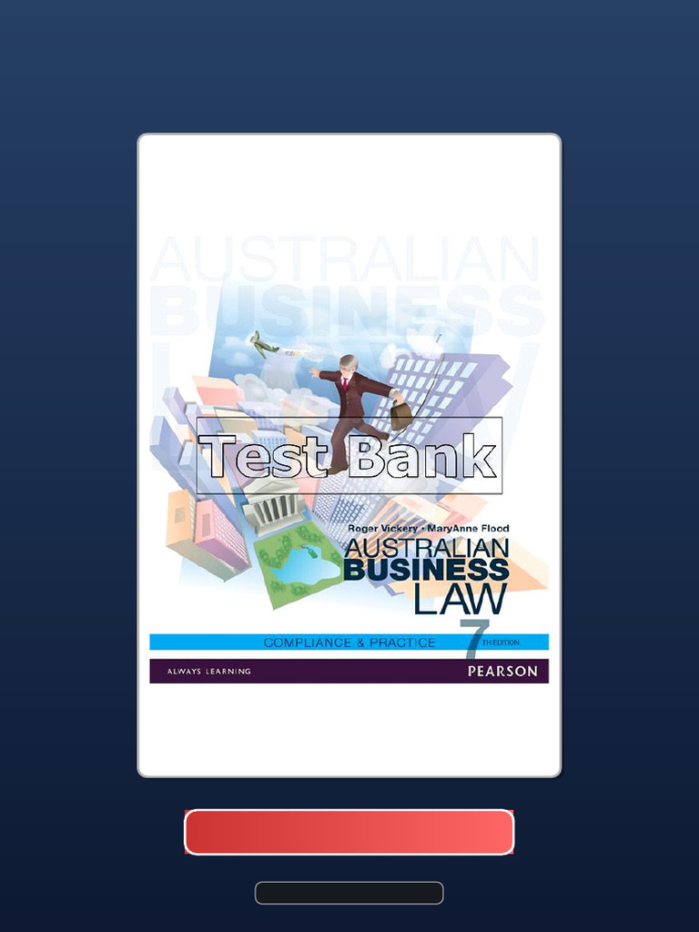 Get Test Bank for Australian Business Law Compliance and Practice 7th